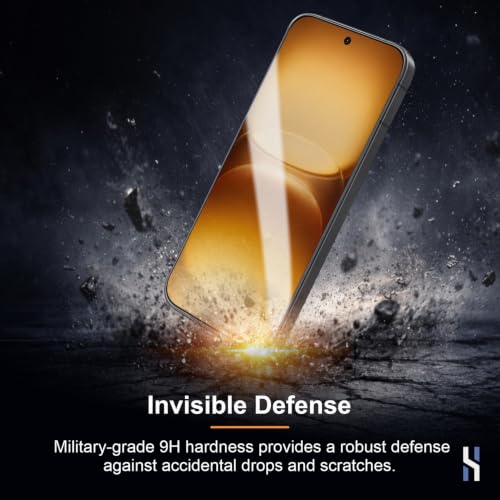 Image of Tempered Glass for IQOO 15R Military Grade 9H Screen Guard, Anti-Scratch, Shatterproof, Edge to Edge Full Coverage - Black Border