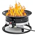 Devoko Propane Fire Pit 19 Inch Outdoor Gas Firepit Portable for Outside Patio Camping 58,000 BTU