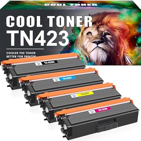 Cool Toner TN423 Lot de 4 Cartouches Cover