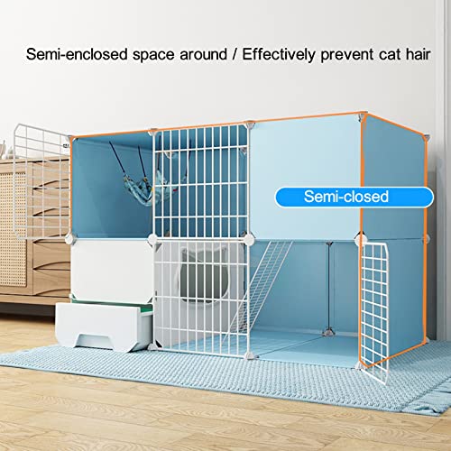 Cage en fil de fer détachable pour chat : structure métallique durable - 4