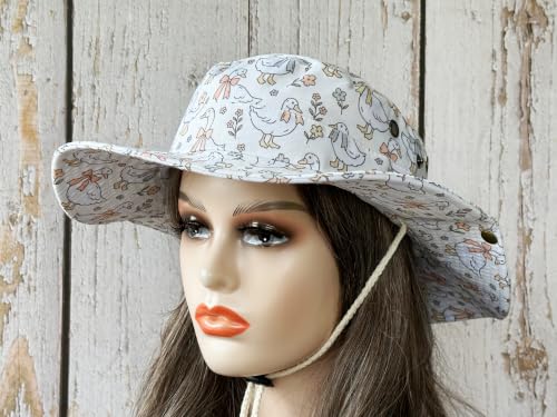 Image of Wide Brim Bucket Hat for Women Girl Men Boy