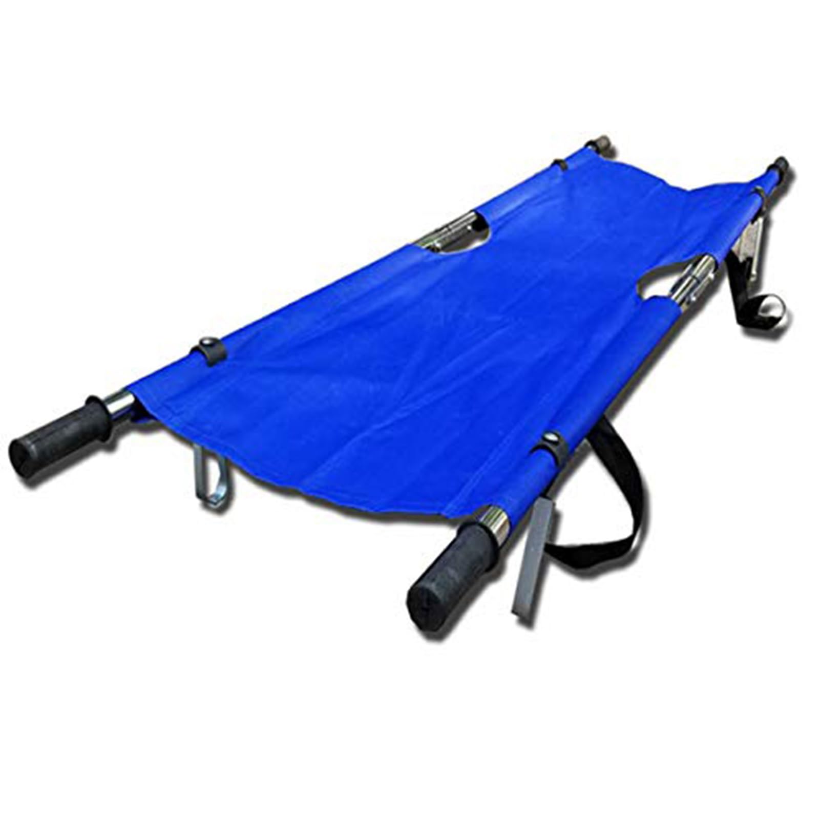 SGKOMN Portable Emergency Stretcher, Medical Folding 2 Wheels, Aluminum Alloy Heavy Top Grade Rescue Ambulance, for Patient Transport, Sports Venues, Fire Rescue, Iron