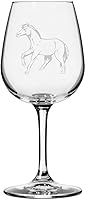 Vista 78 de Abaco Barb Body Horse - Copa de vino grabada multiusos (12.75 onzas)