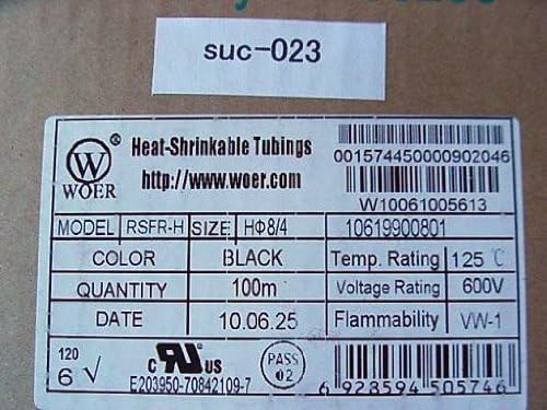 熱収縮チューブ 収縮前の円の直径&phi;8mm（実測約&phi;9.9mm） 熱収縮チューブ 長さ約100m ＜suc-023＞