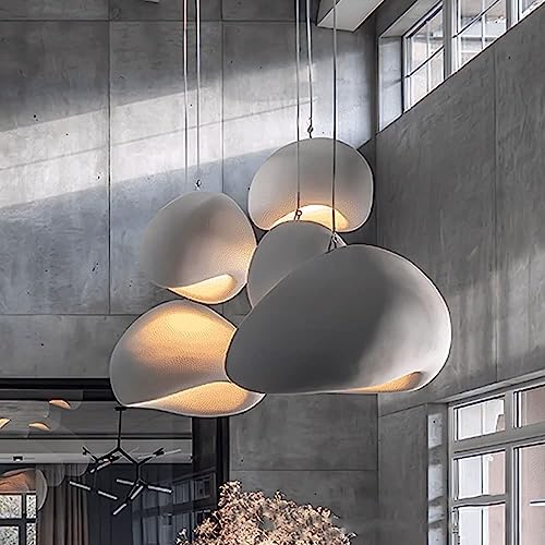 Chandelier de champignons résine créative loft plafond îlot de cuisine - 5
