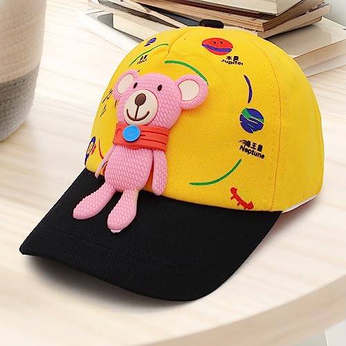 Image of VRITRAZ Unisex Kids Baseball Cap | Soft Cotton Adjustable Sun Hat for Boys & Girls | Casual Outdoor Summer Wear (4-12 Year)