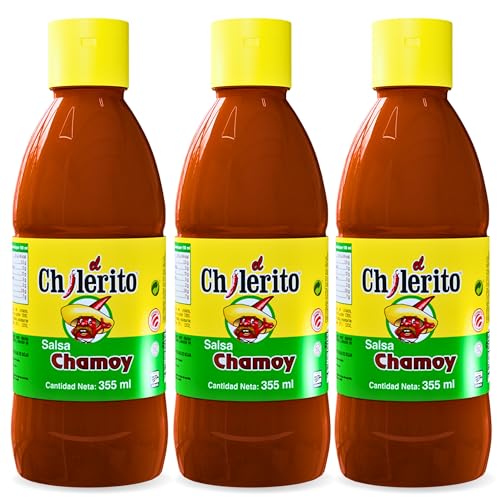Chilerito Salsa Chamoy, 355ml - Sabor Agridulce y Picante, Importado de México, Pack Laborawi (3 x 355ml)