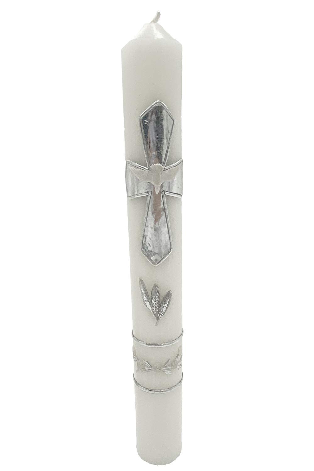 Lot de bougies de baptême pour garçons et filles – Set de baptême catholique avec bougie – Velas para Bautizo de Niño Set Niña (vert)