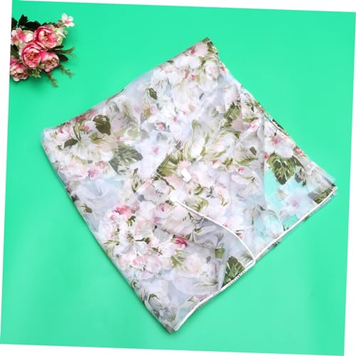 Cortinas de flores de orquídea Cabilock para salones con gasa rosa 4