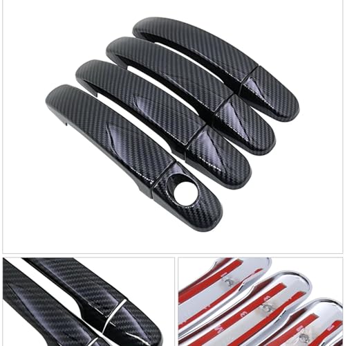 Cache de poignée de porte extérieure Dodge Caliber 2007-2012 protection auto noir - 6