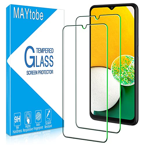 MAYtobe [2 Pack] Screen Protector For Samsung Galaxy A12 A13 5G Tempered Glass 9H Hardness Case Friendly Bubble Free Anti Scratch Easy to Install