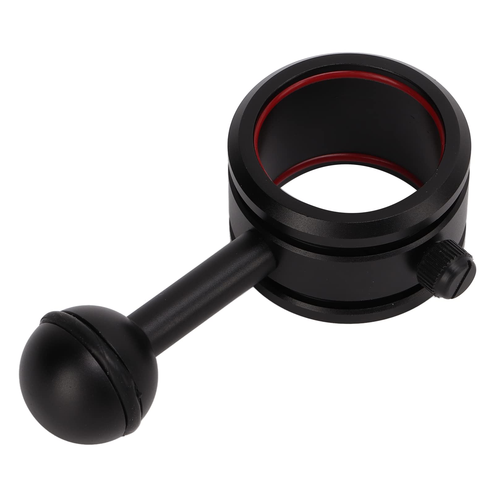 Akozon Adattatore per Braccio a Sfera Subacqueo Braccio per Palla da Immersione per Torcia da 28‑34 Mm Staffa per Giunto Sferico per Torcia Subacquea con Rivestimento Duro Anodizzato
