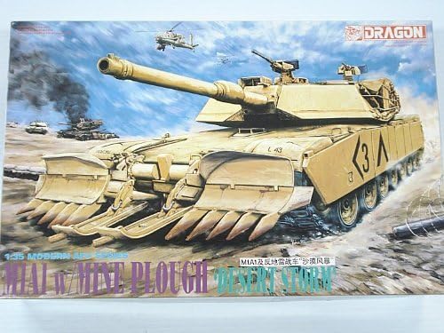 Dragon M1 A1 w/ Mine Plough 1/35 Scale Modern Military Model Kit
