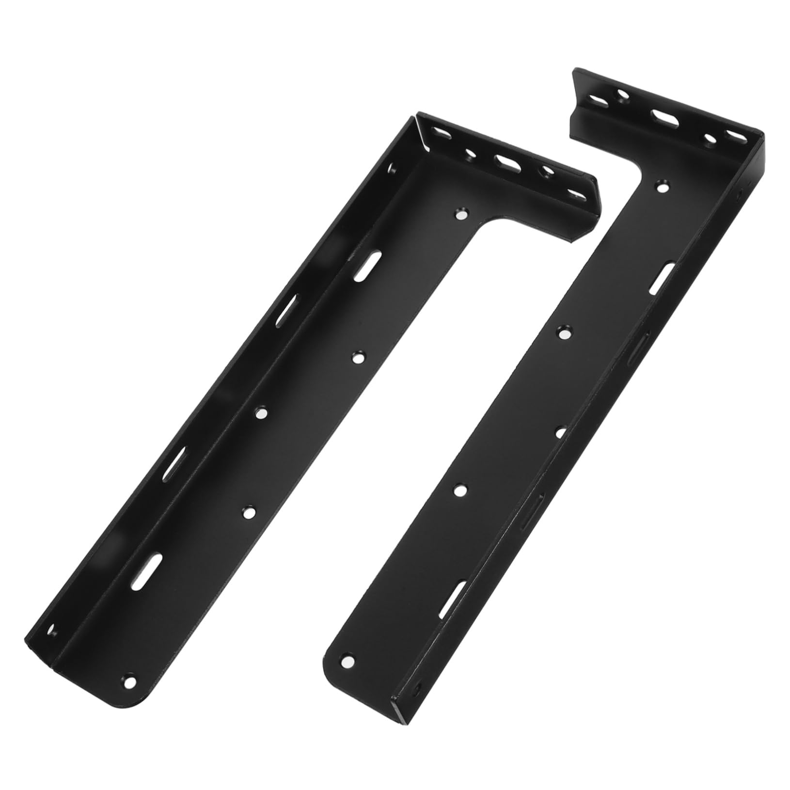 2stücke Schwebendes Regal Halterung Schwarze Schrankaufhänger Aus Metall Robuste Wandhalterungen Für Schwebende Regale Für Küche Und Bad