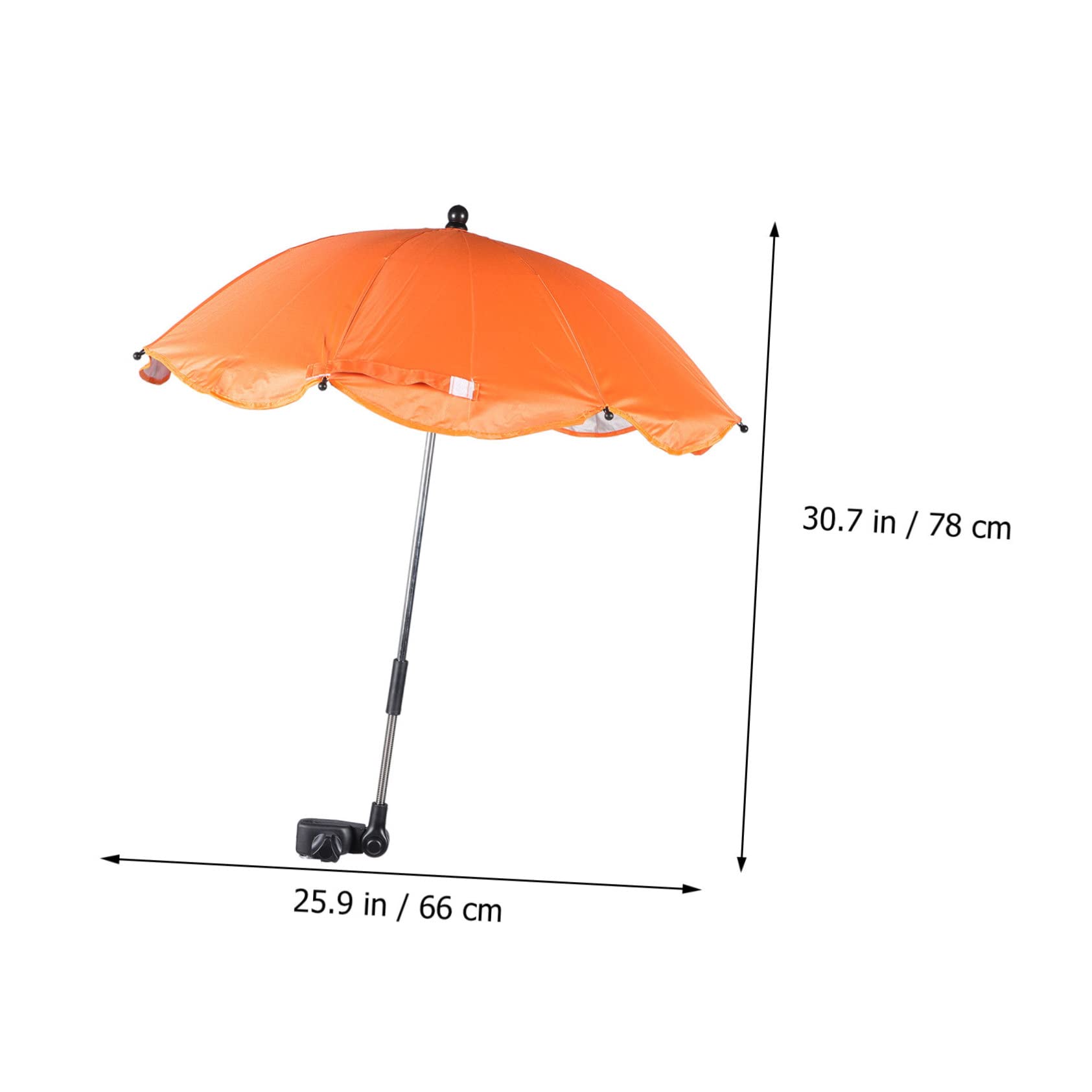 KOMBIUDA 4piezas Sombrilla Para Cochecito De Protección Uv y Desmontable Para Paseos y Días Soleados