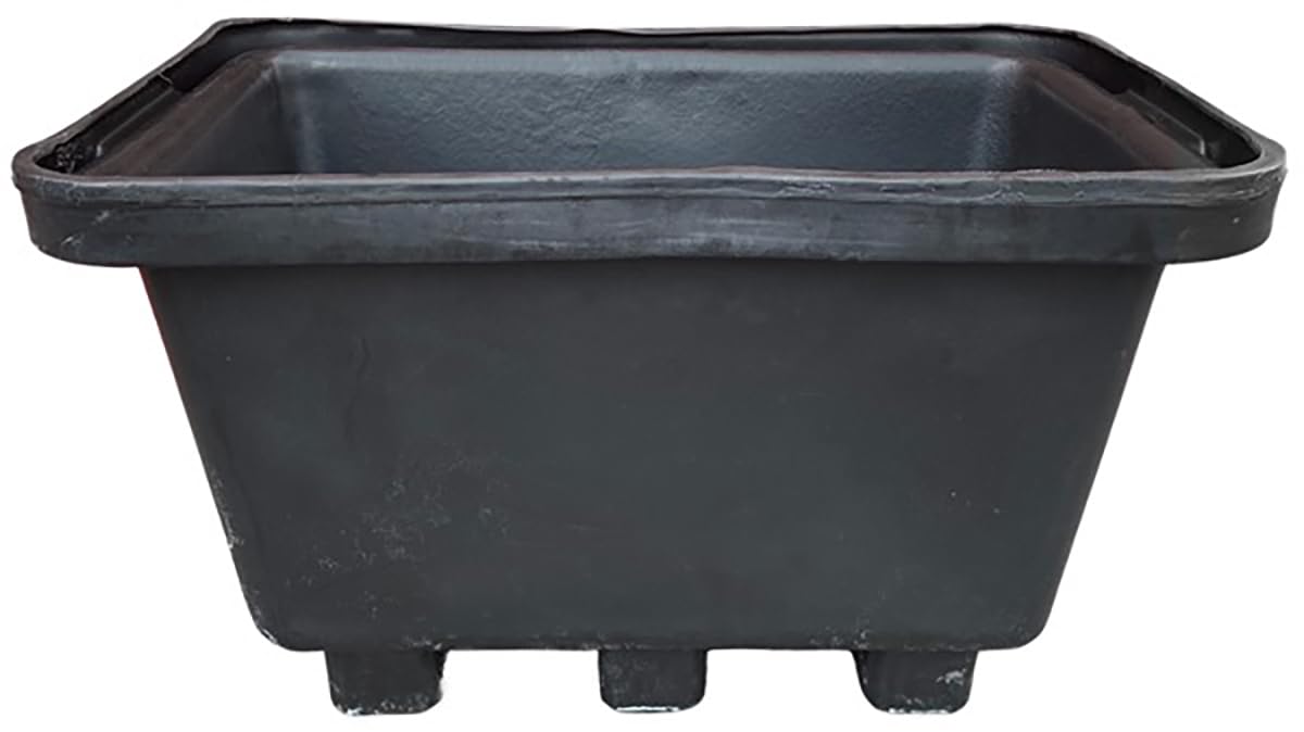 LiftinGear Heavy Duty Builders 250ltr Black Fork Lift Mortar Tub 250kg WLL