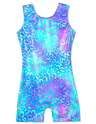 Image of Domusgo Toddler Leotard Gymnastics Long Sleeve, Sparkly Tumbling Dance Leotards for Baby Girls Kids Teens 2-14 Years
