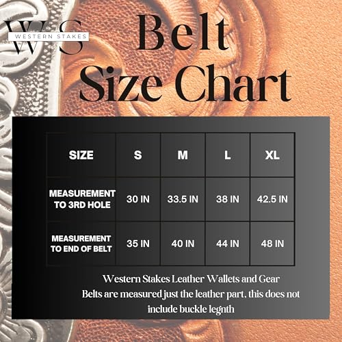 Leather Western Belts For Men Cowboy Concho Tooled Embossed Large Buckle High End Tooled Rodeo Hand Crafted4