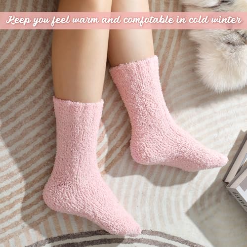 Premillow Womens Fuzzy Socks Winter Fluffy Socks Cozy Warm Slipper Sock Home Sleeping Sock for Women4