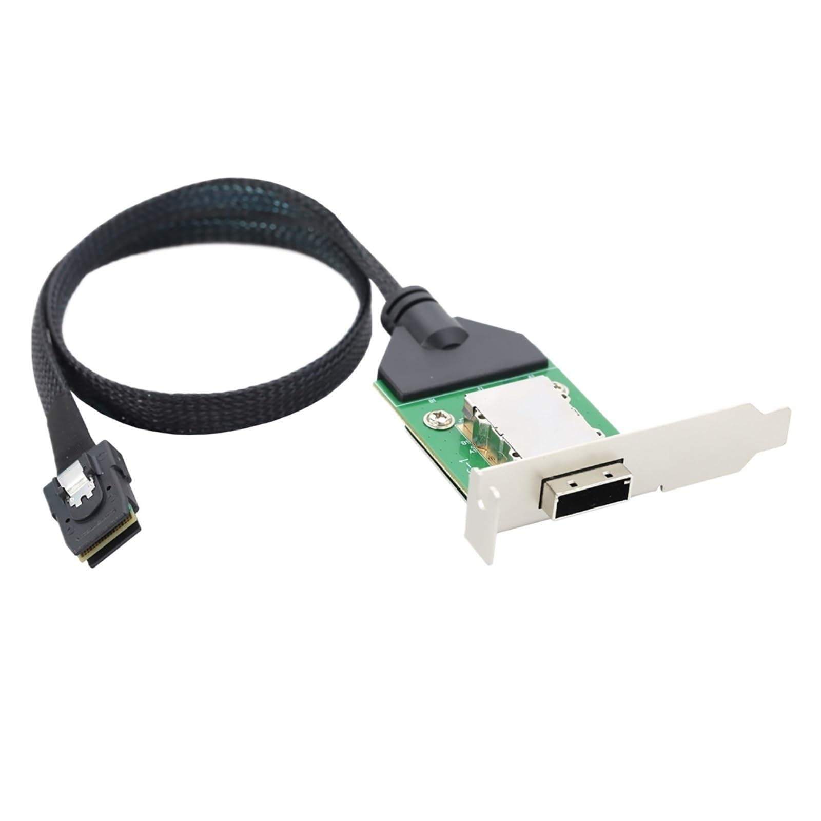 Câble adaptateur interne HD MI NI S*A*S SFF-8087 Host vers S*A*S HD SFF-8088 femelle avec support bas vers disque dur 1 m