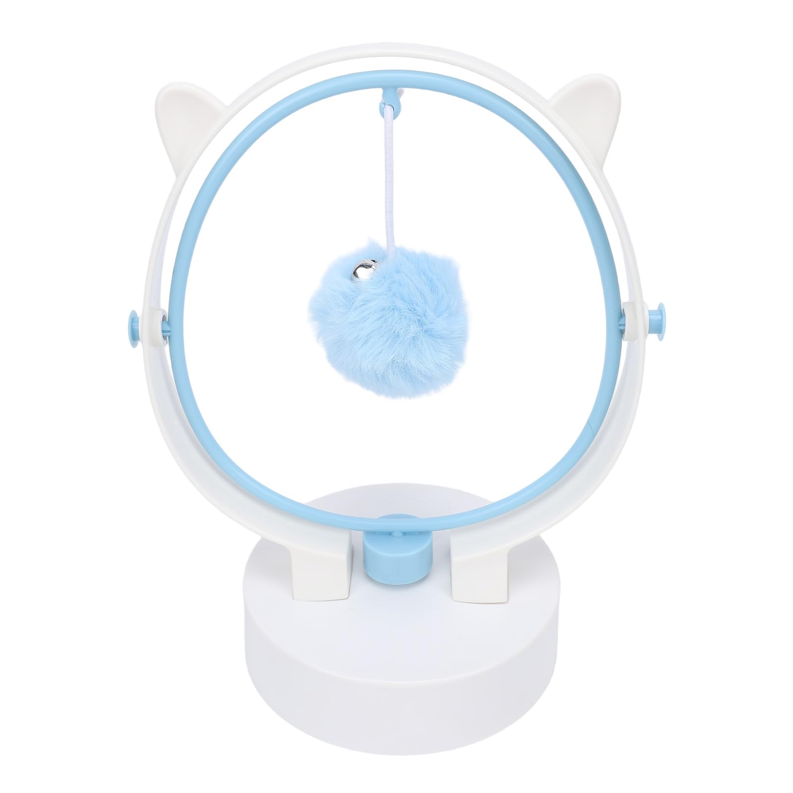 Interaktives Ball-Katzenspielzeug mit Glocke, Perpetual Motion, schwingender Leckerli-Spender, Katzenspielzeug für Hauskatzen, Kätzchen, Kunststoff, 8,46 x 4,53 x 6,50 Zoll