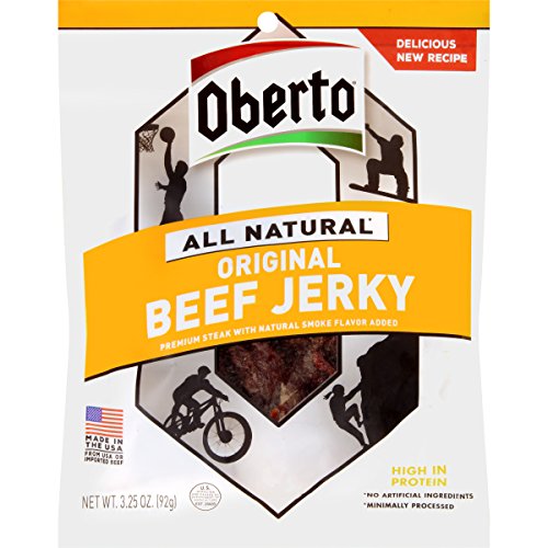 Oberto All Natural Original Beef Jerky, 3.25-Ounce Bag #TOP25