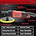 AOBEN Rotary Buffer Polisher,1200W 6-inch/ 7-inch Car Buffer,Car Polisher Waxer Kit with 6 Variable Speed 1000-3500RPM & 4 Polishing Pads,Detachable Handle for Boat,Car Polishing and Waxing