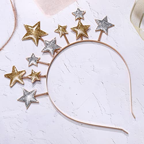 Glbcc Star Headband Christmas Hairband Cute Stars Hair Hoop Xmas Hair Accessories Happy New Year Eve Headband For Party Festival Holiday Birthday Decoration #TOP7