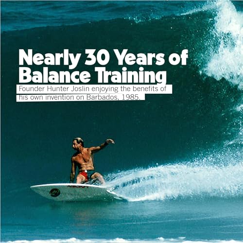 Image of The Original Indo Board - Balance Board Trainer for Core Strength, Stability & Athletic Performance - Surfing, Skateboarding, Snowboarding, Yoga, Physical Therapy & More. Includes Board and Roller.