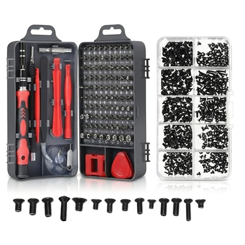 Image of COOLCOLD Electronics Repair Tool Kit Combo - 115 in 1 Precision Screwdriver Set + 500pc Laptop & Computer Screw Assortment Kit, Professional Repair Tools for Mobile, PC, Laptop, Tablet,Gaming Console
