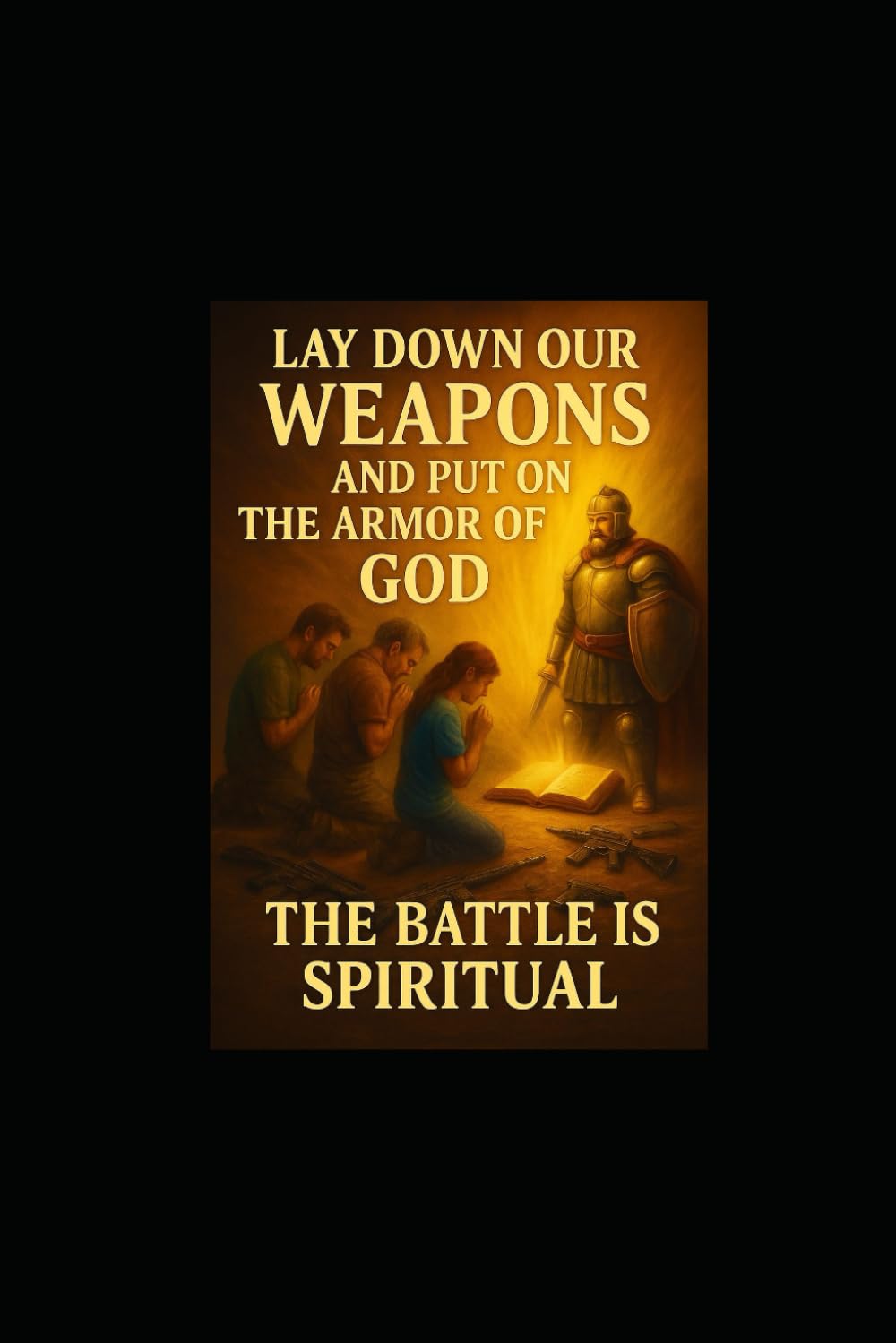LAY DOWN OUR WEAPONS AND PUT ON THE ARMOR OF GOD: The battle is spiritual