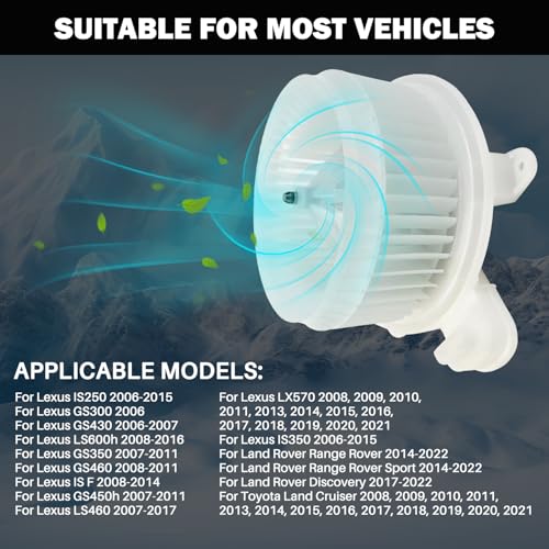 Image of 700299 AC Heater Blower Motor Fan Assembly Fit for Lexus gs300 2006 ,gs350 2007-2011 ,gs430 2006-2007 ,gs450h 2007-2011 ,gs460 2008-2011, is f 2008-2014 ,is 250 Convertible is250 is350
