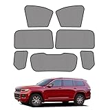 Loveyes グランドチェロキー サンシェード 全面 フルセット WL 5代目 日除け 車中泊 仮眠 断熱 目隠し 遮光 UVカット 専用アクセサリー (グランドチェロキー)