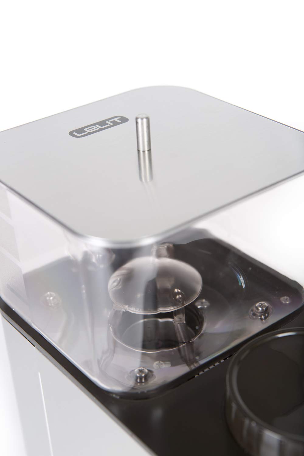 LELIT William PL72 Moulin à Café avec Meules Plates - Avec LCC pour Réguler le Temps de Mouture - Acier Inoxydable Brossé