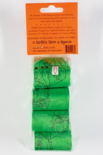 Image of Farfel's Farm Trump Biodegradable Dog Poop Bags to Benefit Dog Rescue, 120 Count