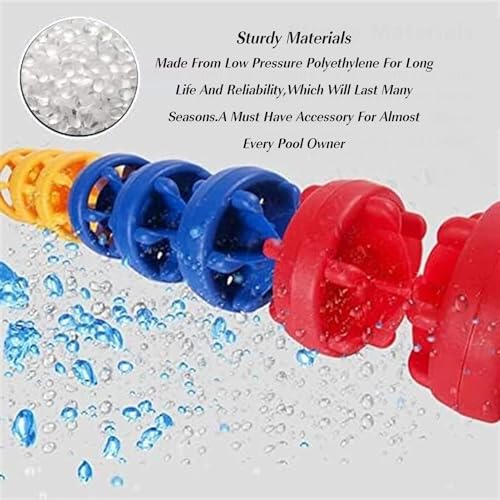 Barrière de sécurité flottante pour piscine, séparateur de voie de natation haute visibilité pour une meilleure sécurité de la zone de natation, construction en nylon durable