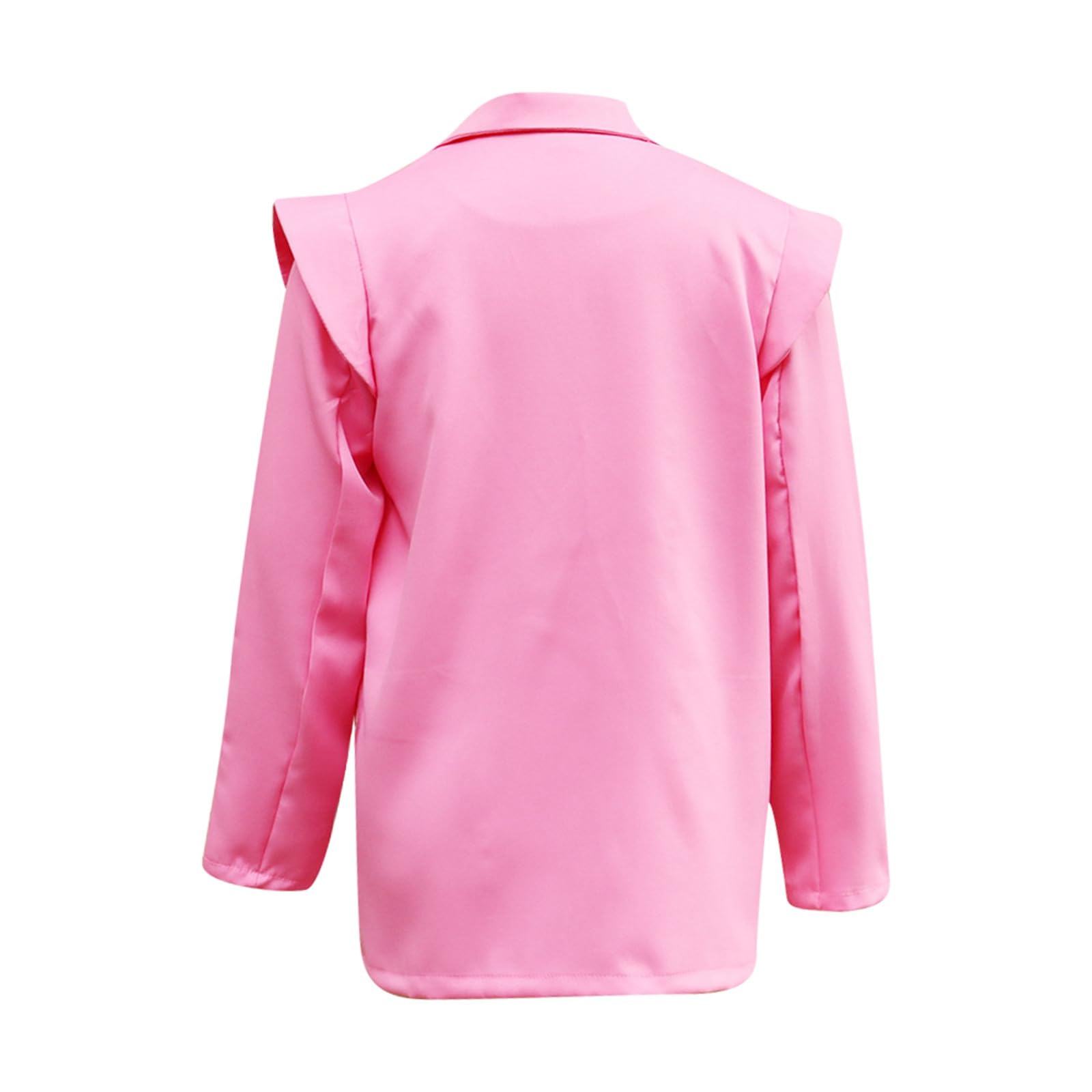 Generisch Blazer élégant pour femme - À manches longues - Ample - Couleur unie - Pour le travail au bureau