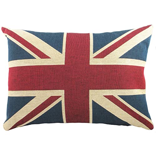 Evans Lichfield Housse de Coussin Union Jack en Coton, Multicolore
