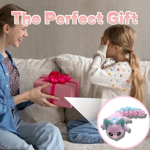 YSFVNP 3D Printed Fox, 3D Animals, 3 D Printed Animals The Cotton Candy Fox 8 Inches - 3D Printed Fidget Fantasy Creature ﻿ - Image 5