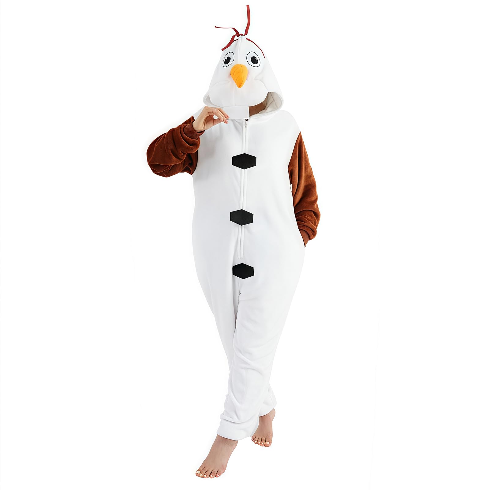 ressber Combinaison pyjama une pièce unisexe pour adulte, costume d'Halloween, vêtements de nuit de Noël