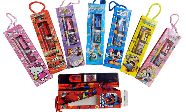 MSGH Wooden Pencils+ Stationary Set for Kids Return Gift for Kids Birthday Party Multicolor (PACK OF 6 SET) (B0B6SNM8TS) Amazon Price History, Amazon Price Tracker
