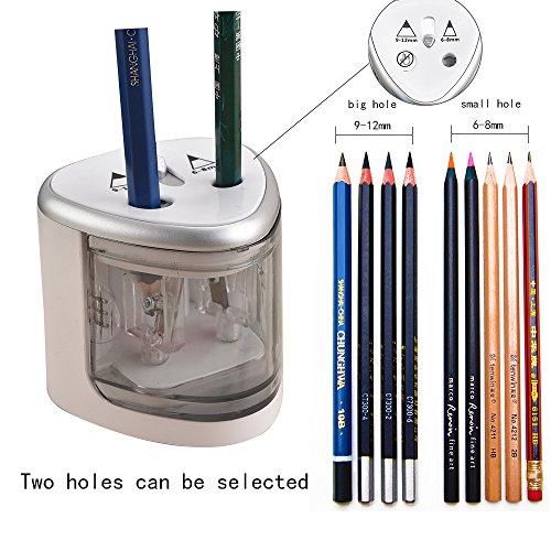 Temperamatite elettrico di sicurezza a 2 fori