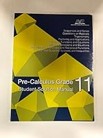 Precalculus Math 11 Workbook Student Solution Manual 1926979052 Book Cover