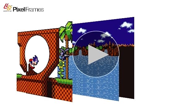 Amazon.com: Level Up Labs Sonic The Hedgehog Pixel Frame