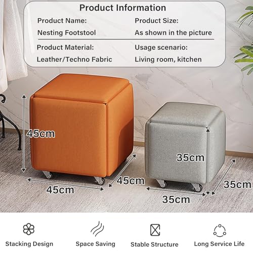 Siège gigogne multi-usage pour salon et chambre modulable moderne - 3