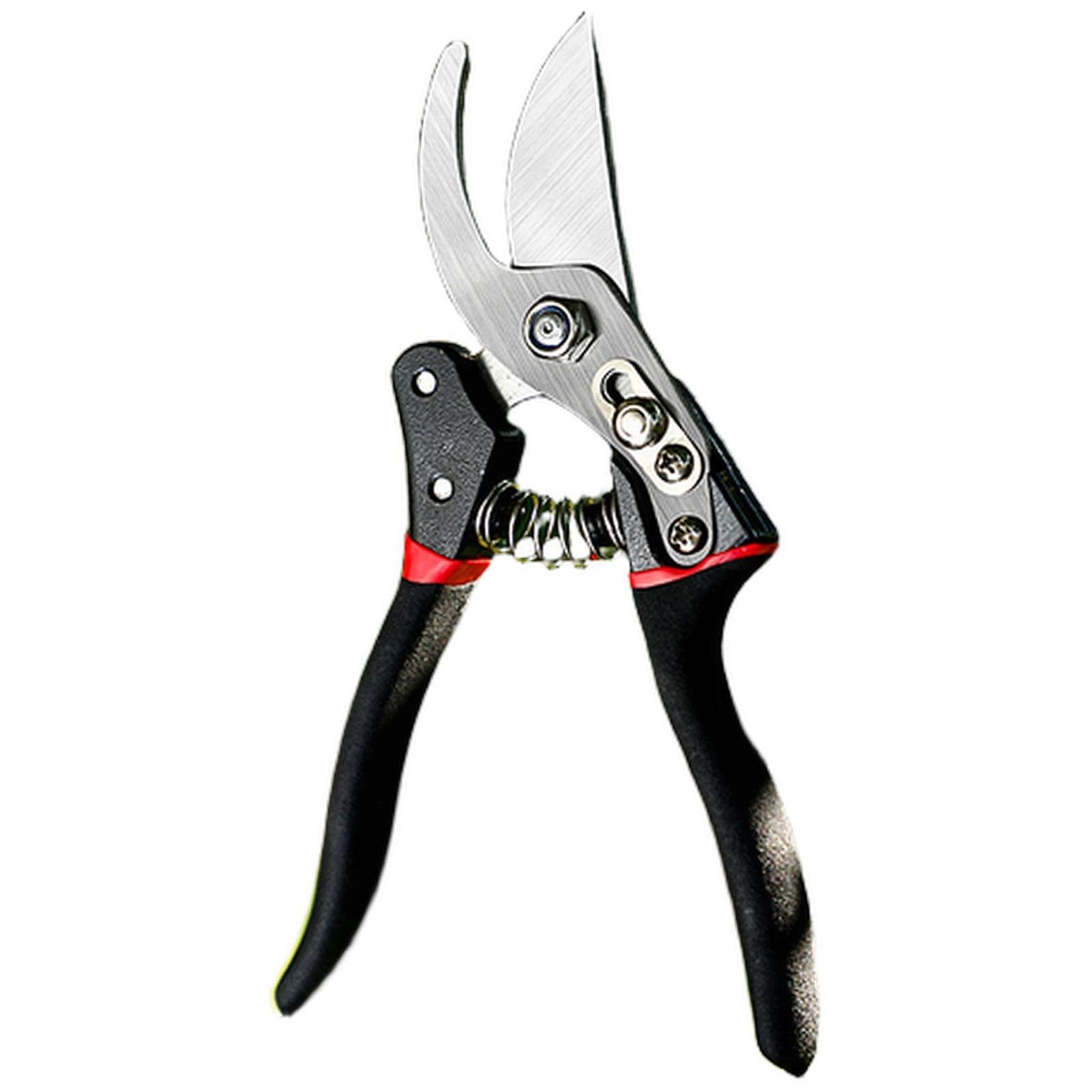 Pruning Shears for Landscape Plant Trimming and Garden Maintenance, Heavy Duty Bypass Clippers with Sharp Blade and Safety Lock Handle (Black, 8.27 × 1.77 in)