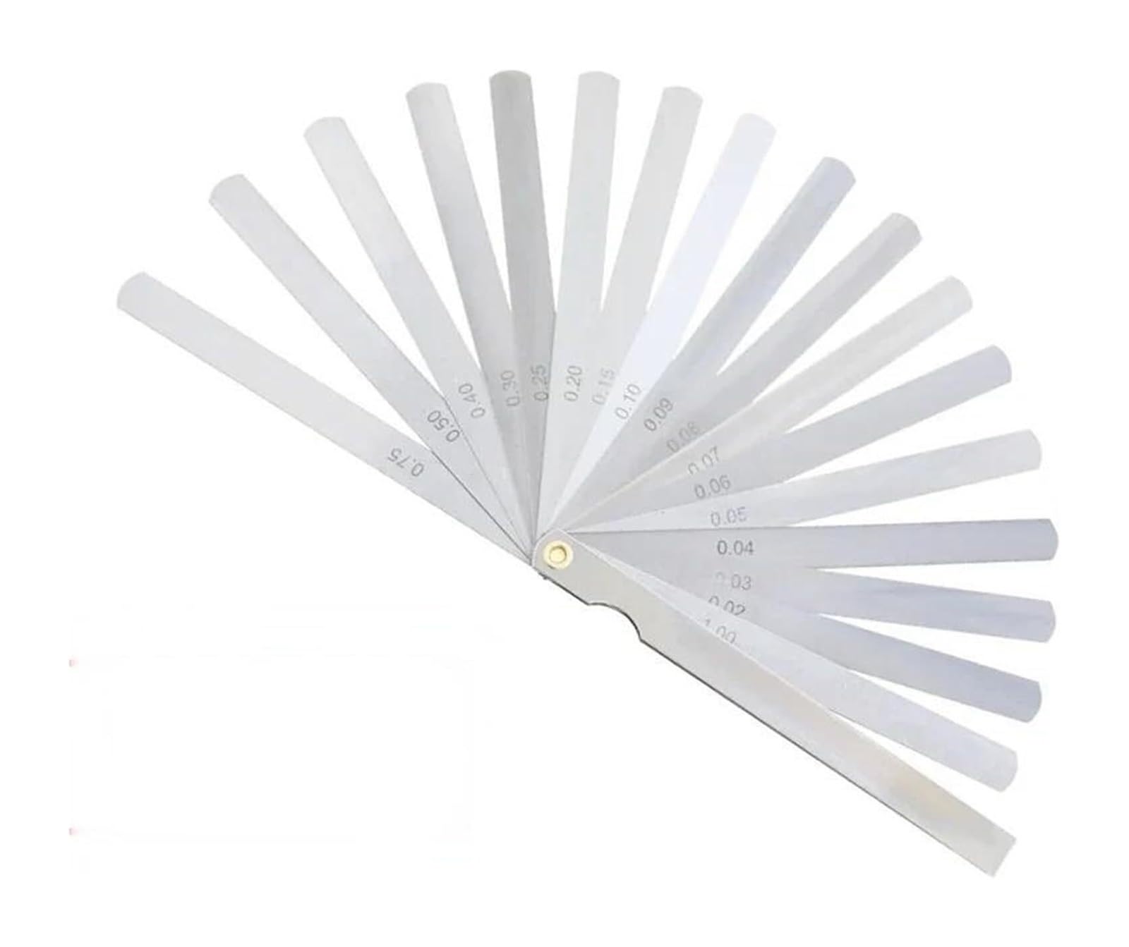 Medidor de espesores/relleno, Juego de galgas espesores, paquete 3, 5, 10 piezas, 0,02-1,00 mm espesor, 150 longitud(10pcs)