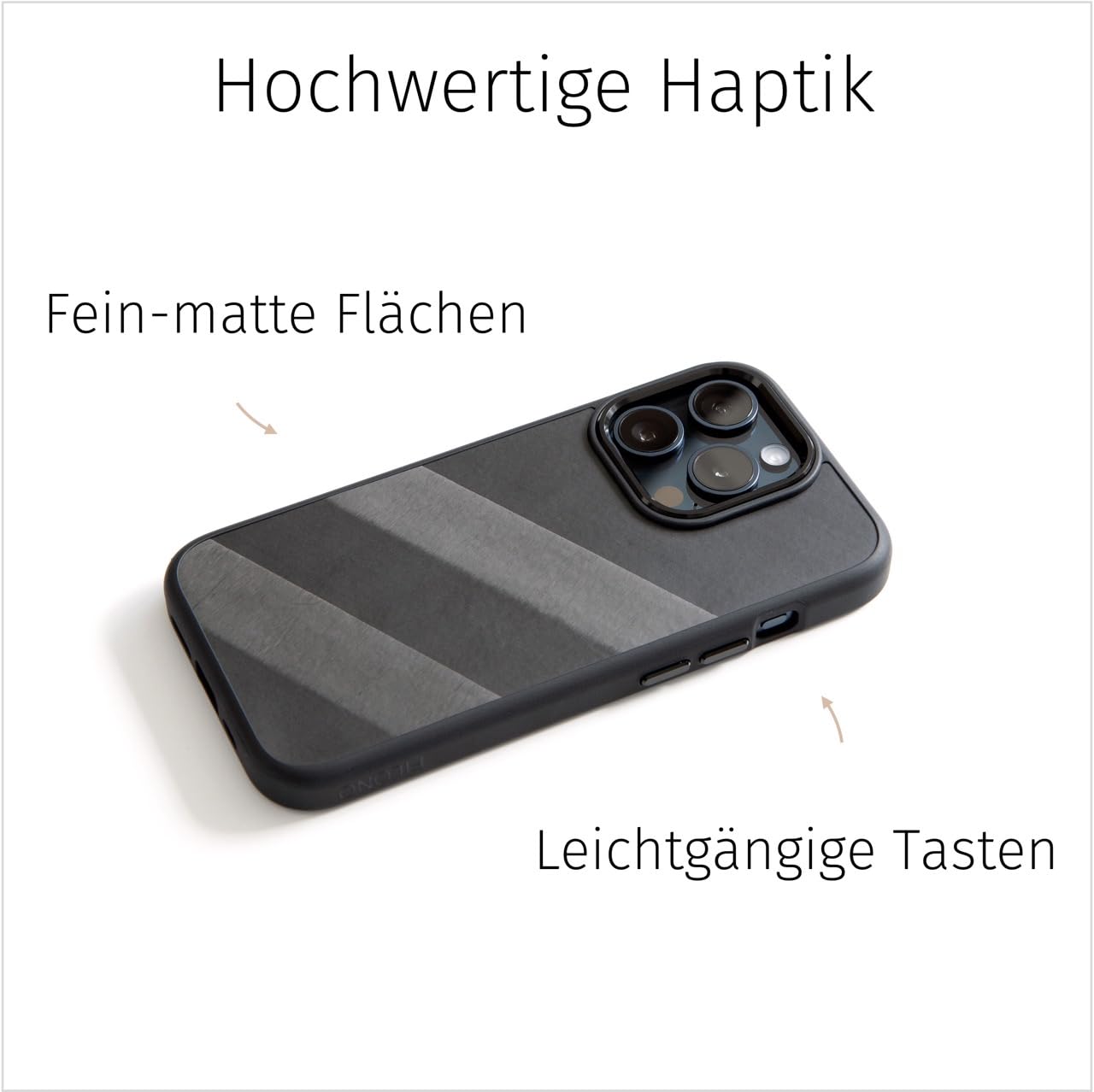 FILONO Carbon Hülle für iPhone 15 Pro Max | dünn | Made in Germany | mit Kamera-Schutz, Magnet-fixierbar | Hybrid Case