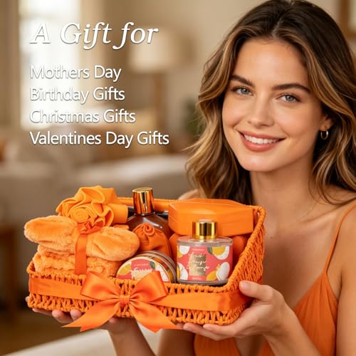 Image of Gifts for Women, Birthday Gift - 23-Piece Spa Gift Basket for Women, Gift Basket for Mom, Bath and Body Gifts, Bath Gift Set | Spa Gift Baskets for Mothers Day, Christmas, Valentines Day Gift