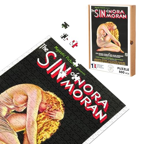 Puzzle carton 500 pièces The Sin of Nora impression rétro nette